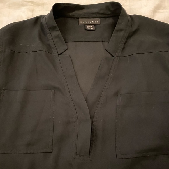 Metaphor long sleeve/ 3/4 roll blouse - Picture 2 of 3